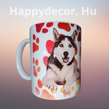 Kutyás bögre Husky