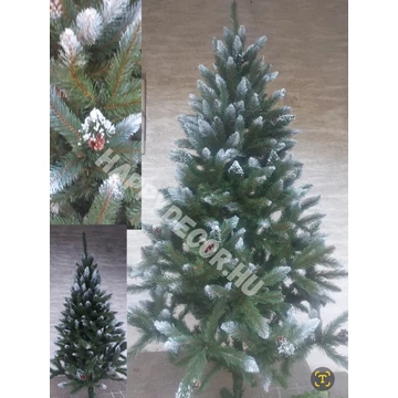 Lengyel műfenyő havas, tobozos 220 cm