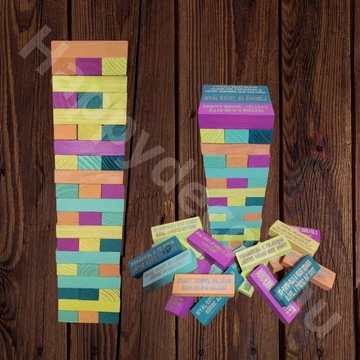 Részeges bulis jenga óriás meret 
