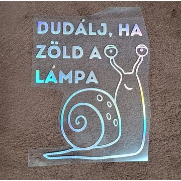 Autós matrica csigás 