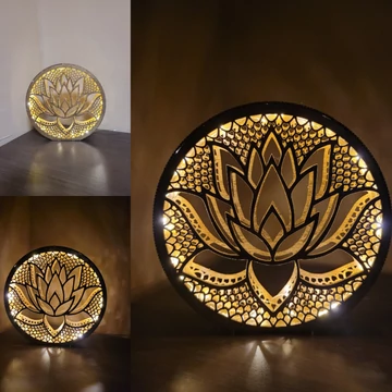 Lótuszvirag led hangulat világítás 