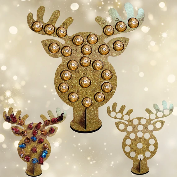 Rénszarvasos csokis adventi kalendárium