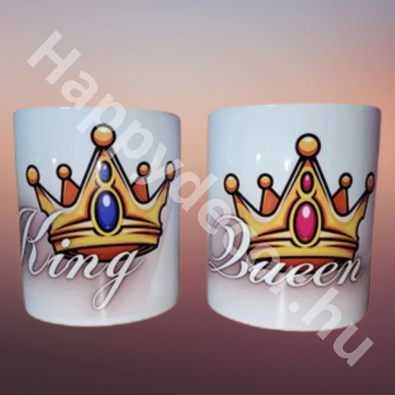 Páros bögre King-Queen 