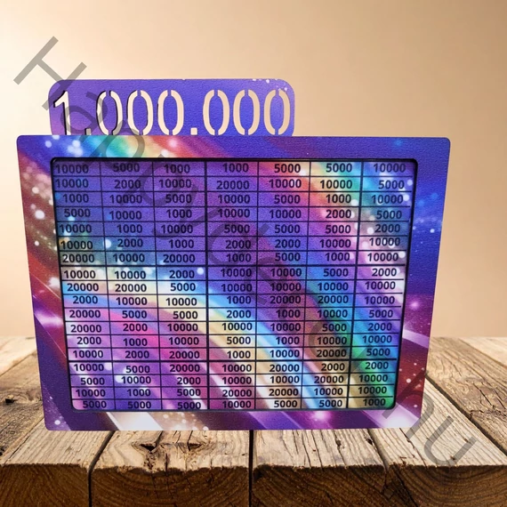 1 millió ft-os megtakarítási persely szivárványos