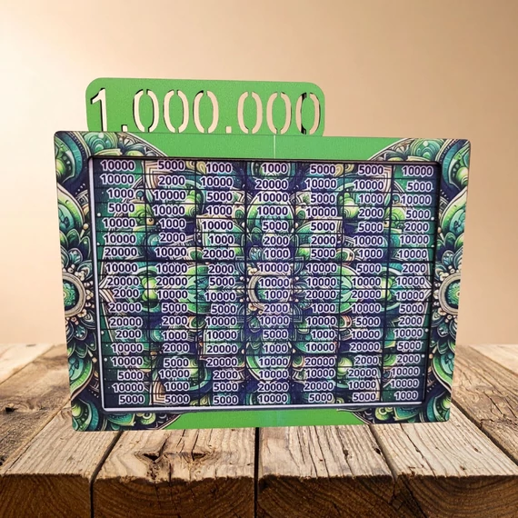 1 millió ft-os megtakarítási persely Zöld Mandalás