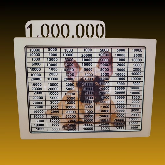 1 millió ft-os megtakarítási persely cuki Francia bulldog háttérrel