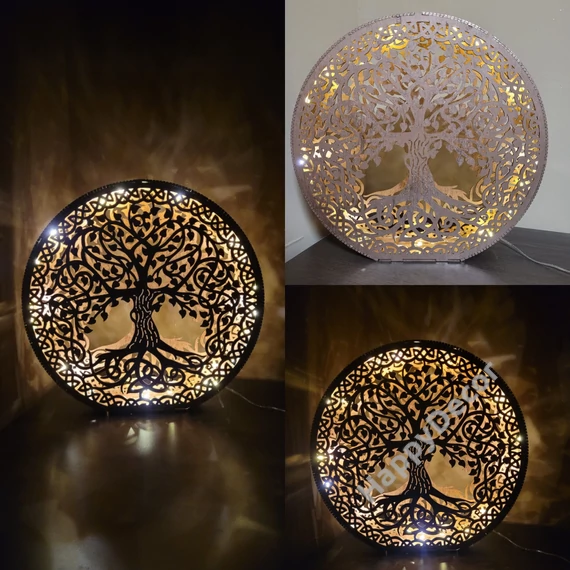 Életfa led lámpa (kicsi)