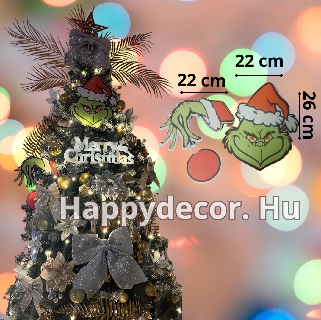Karácsonyfa dísz grincs nagy  